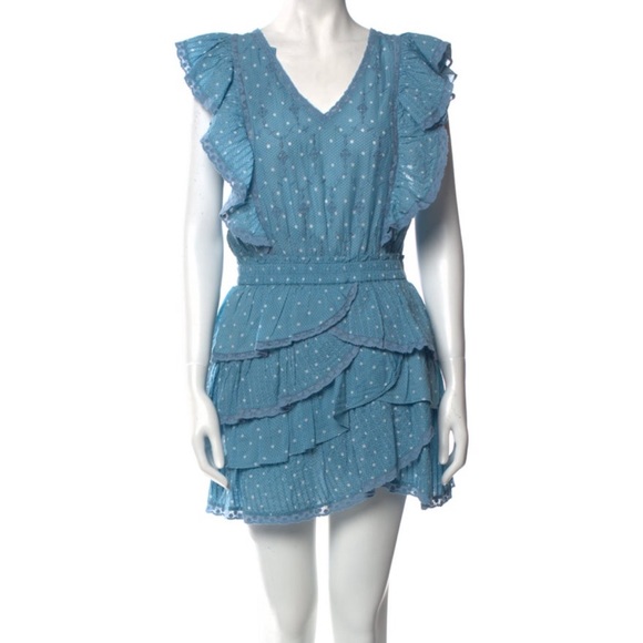 LoveShackFancy Corelli Ruffled Mini Dress - Picture 8 of 12